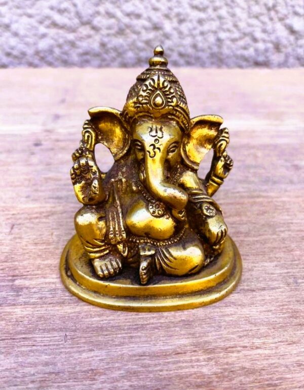 Ganesha staty i mässing
